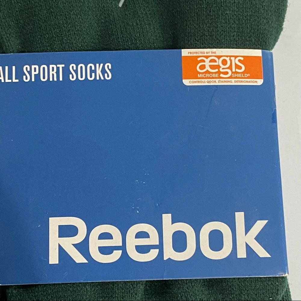 NEW Reebok All Sport Aegis Protected Socks Green Unisex Med Women 5-10 Kid 4-8